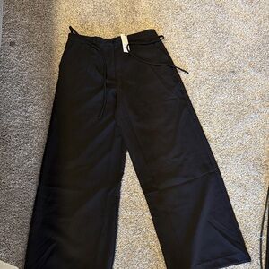 Francesca's Collections Black Wide Leg Pants